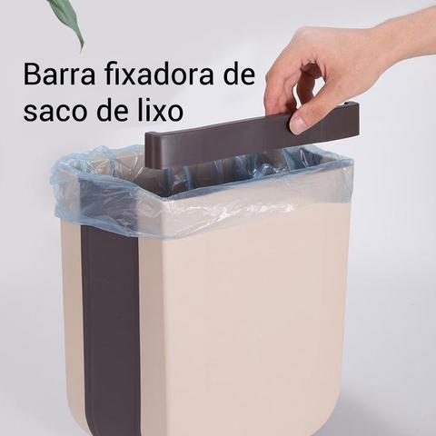 Lixeira Dobrável Para Cozinha Mais Organizada