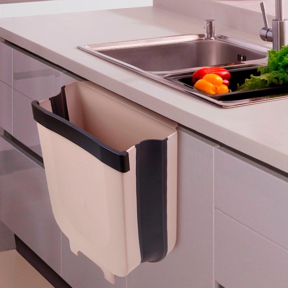 Lixeira Dobrável Para Cozinha Mais Organizada